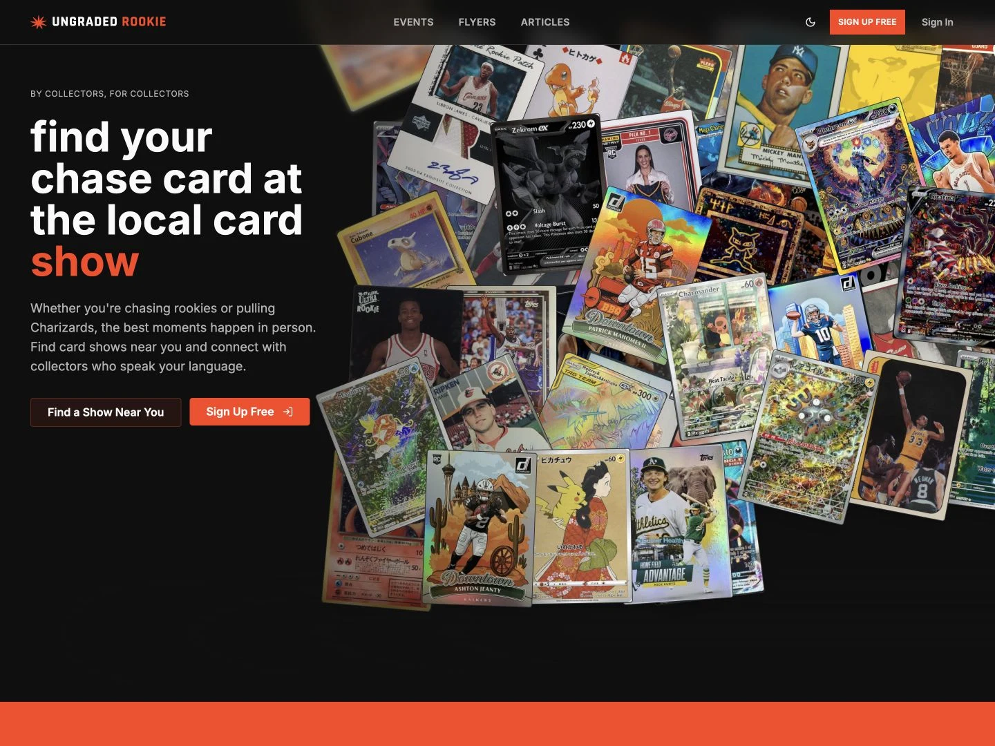 Ungraded Rookie — Find Your Next Card Show — Featured work